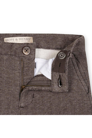 Organic Cotton Fleece Suit Pant, Chocolate, Toddler & Kids