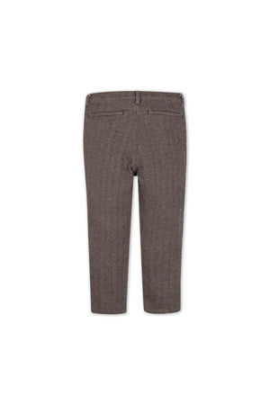 Organic Cotton Fleece Suit Pant, Chocolate, Toddler & Kids