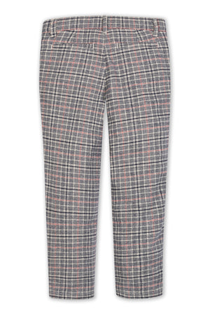 Organic Cotton Brushed Suit Pant, Navy Glen Plaid, Sizes 2T-16