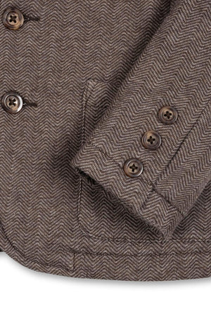 Organic Cotton Fleece Blazer, Chocolate, Toddler & Kids