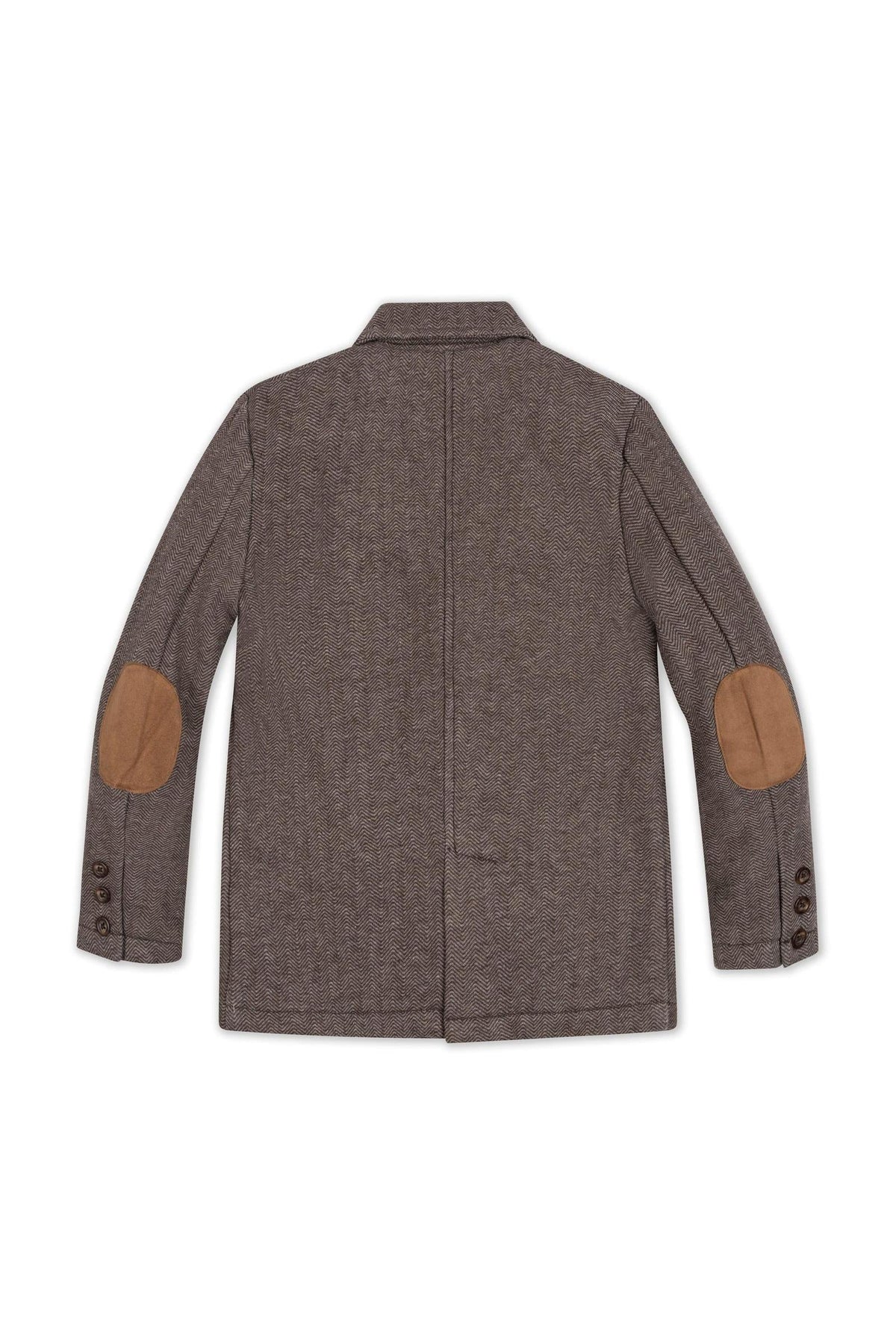 Organic Cotton Fleece Blazer, Chocolate, Toddler & Kids