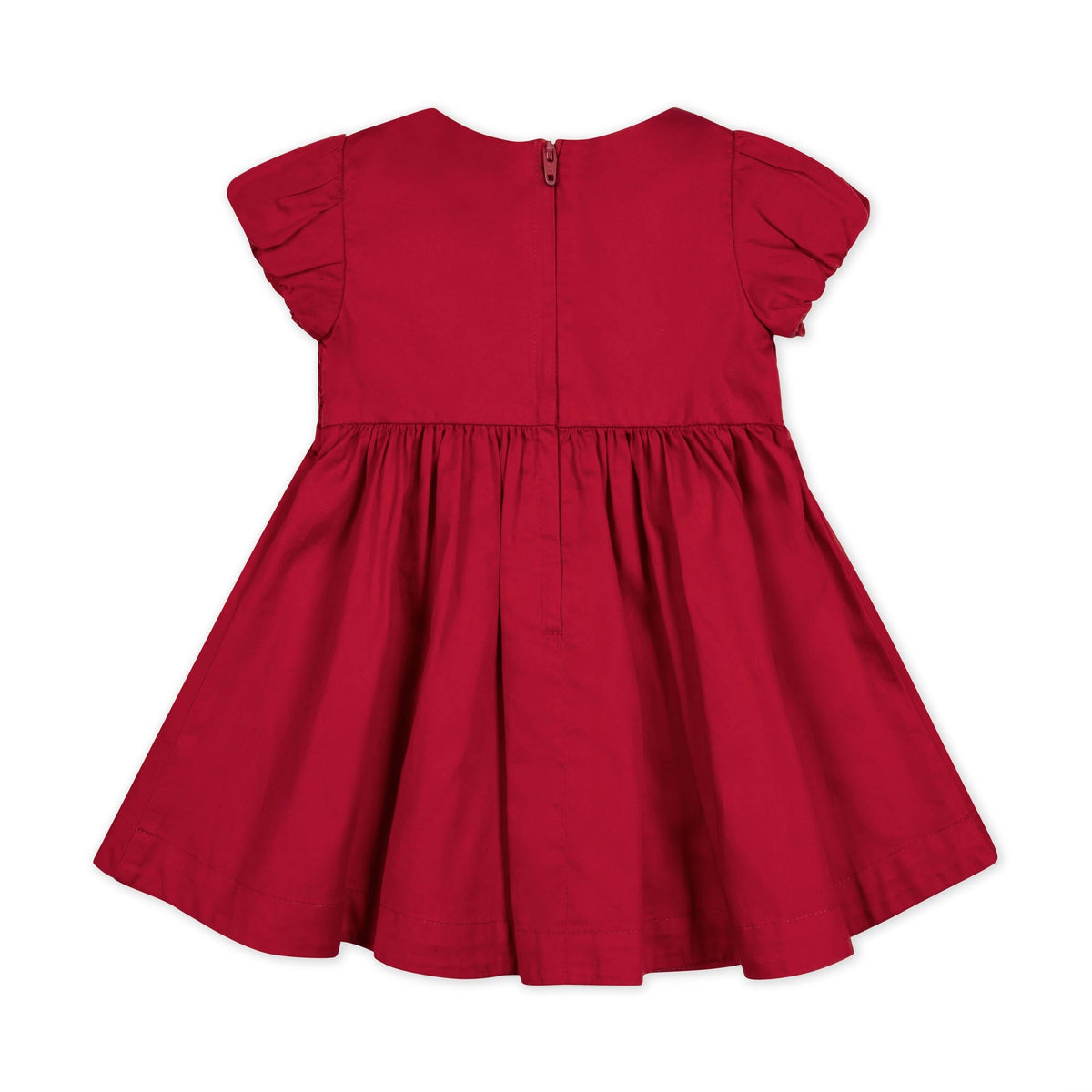 Organic Cotton Sateen Smocked Puff Sleeve Baby Dress, Family Matching