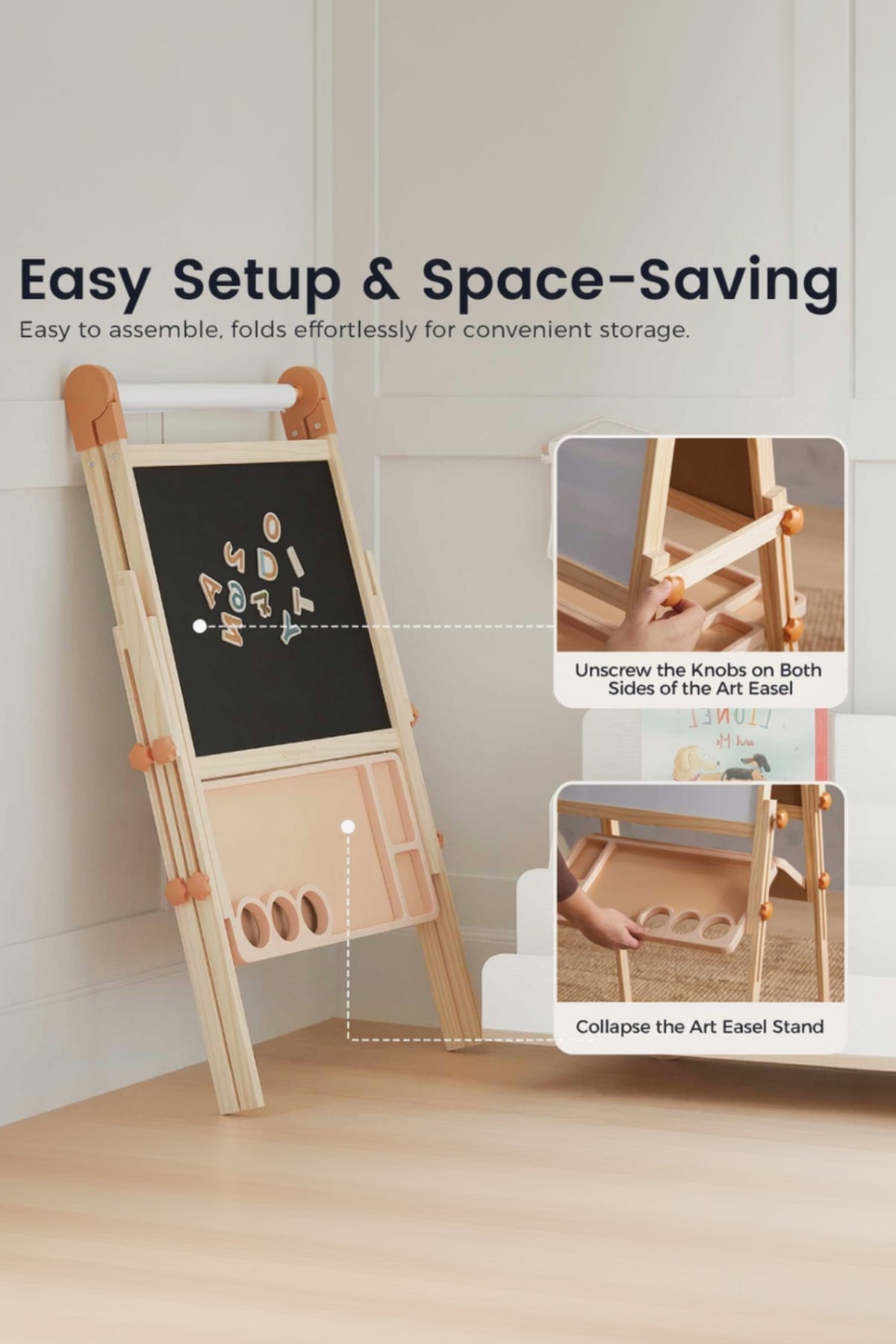 Tiny Land® Magnitales Easel for Kids