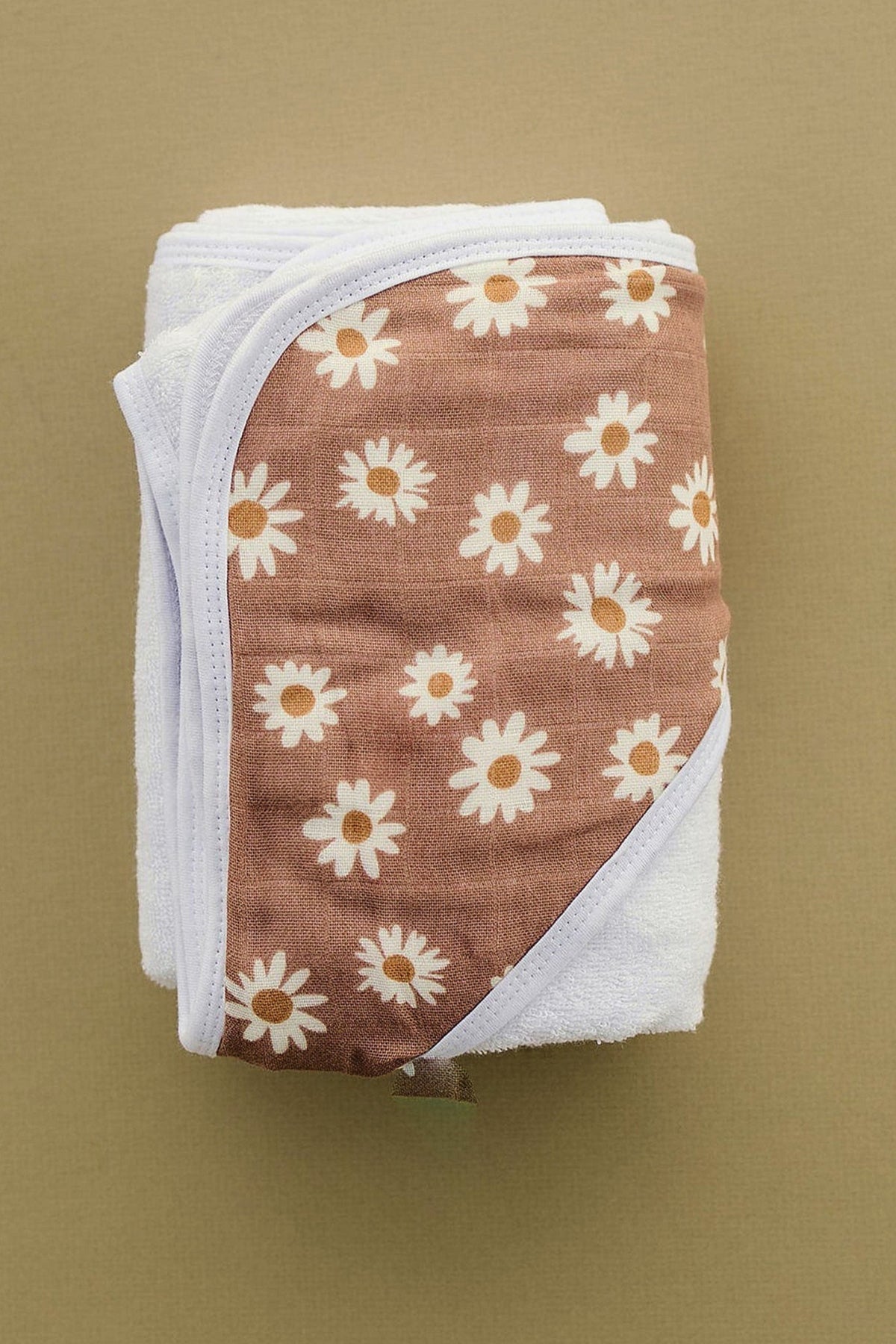 Mebie Baby  Daisy Dream Muslin Hooded Towel | 100% Cotton | Baby Essentials