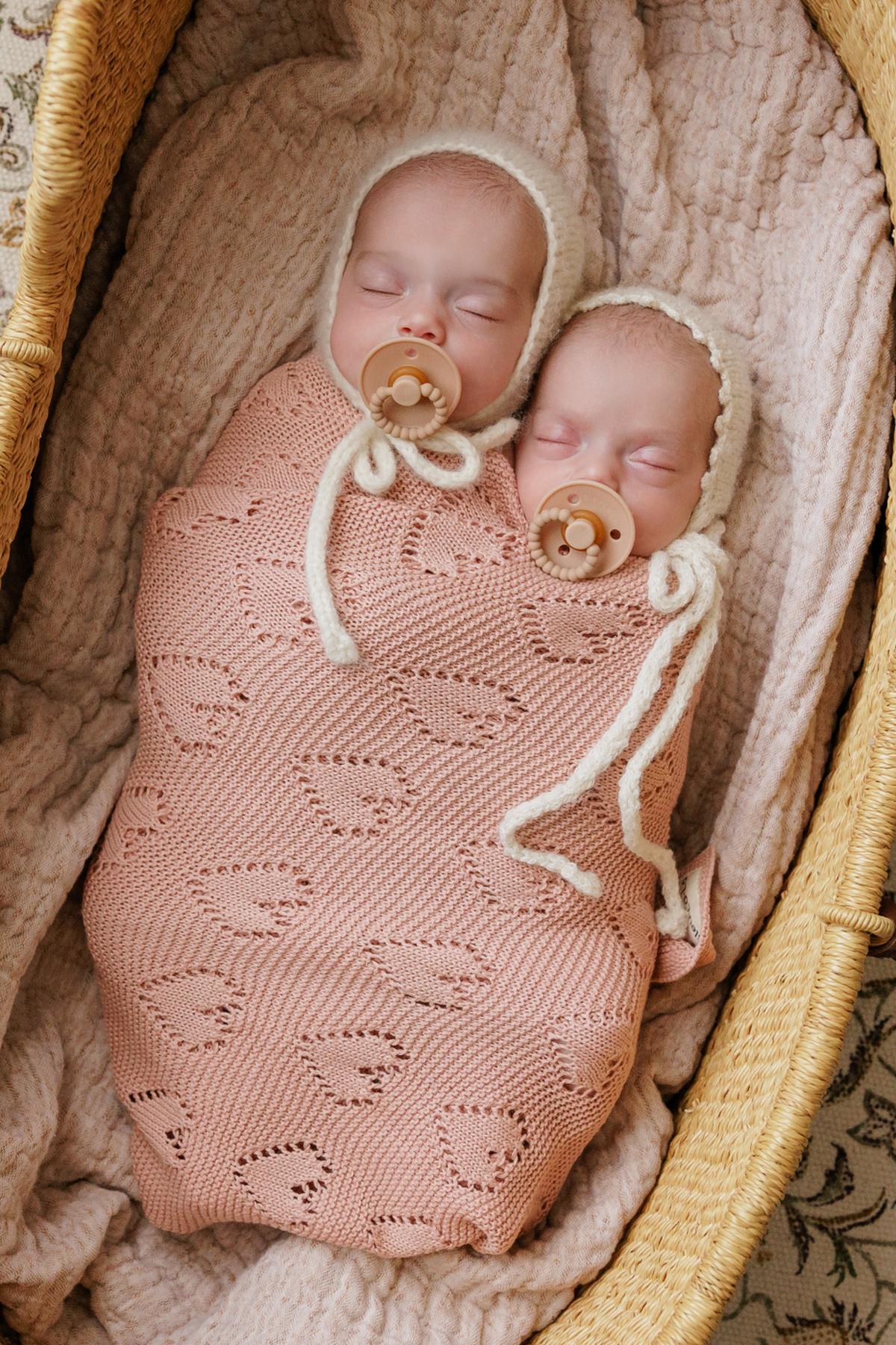 Knit Heart Luxury Swaddle Blanket | 100% OEKO Tex Pima Cotton