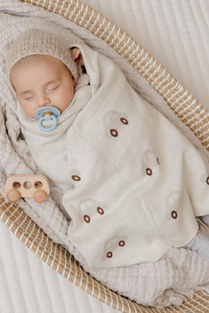 Knit Car Luxury Swaddle Blanket | 100% OEKO Tex Pima Cotton