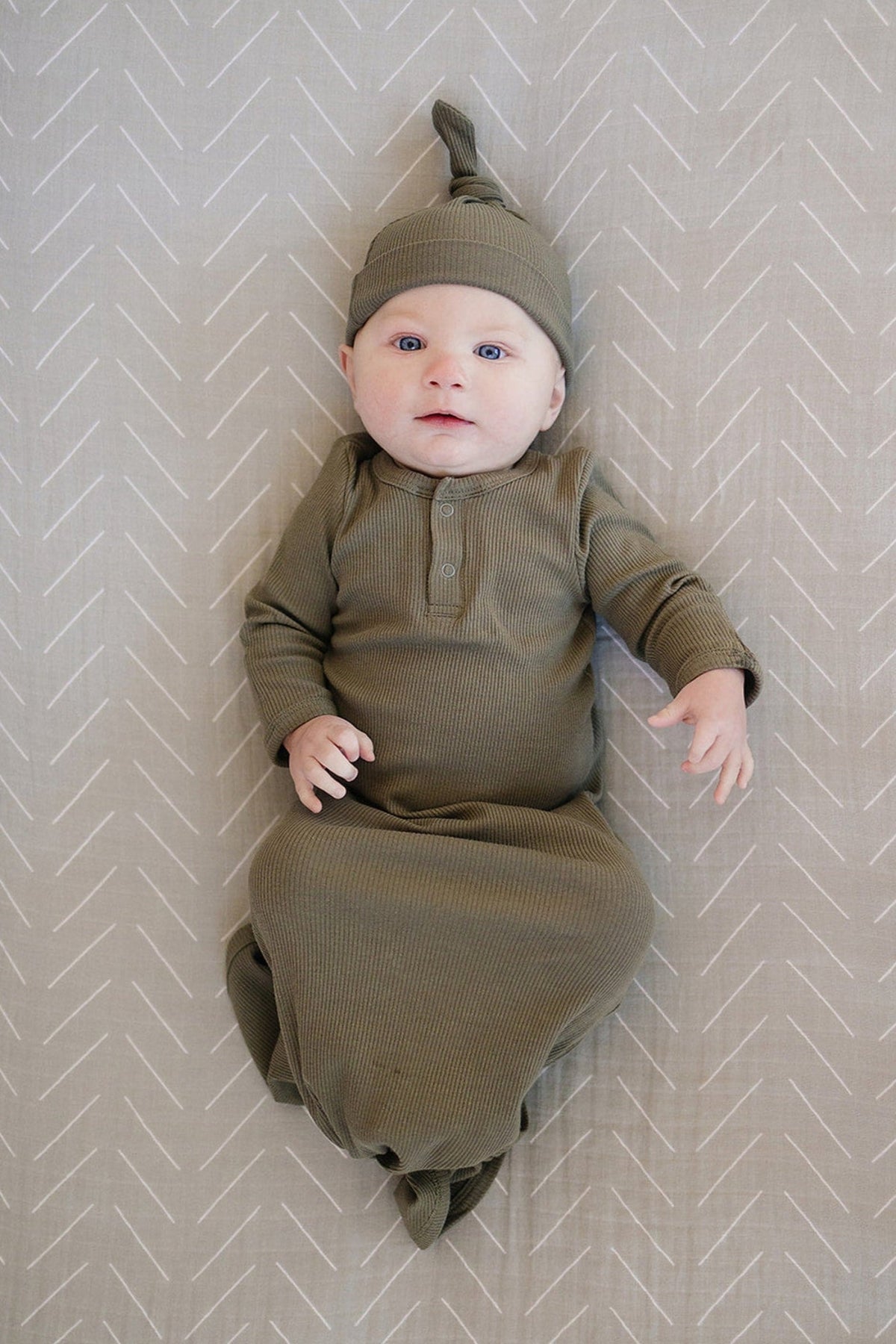 Mebie Baby  Desert Sage Muslin Crib Sheet | 100% Cotton | Baby Essentials