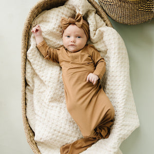 Mustard Knot Gown | Bamboo  | Baby Essentials