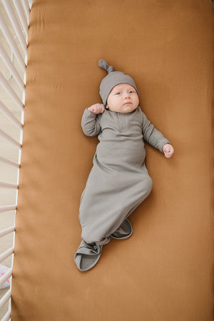 Mustard Stretch Crib Sheet | Bamboo | Baby Essentials