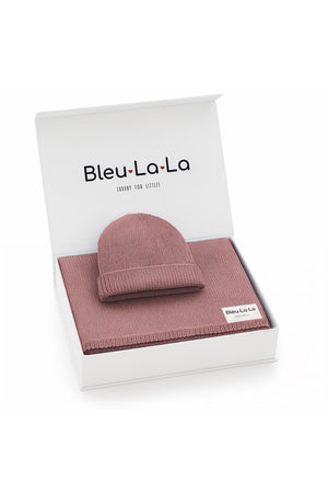 Luxe Collection Knit Baby Blanket + Hat Set with Gift Box | 100% Organic Cotton