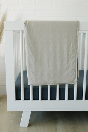 Charcoal Stretch Crib Sheet | Bamboo | Baby Essentials