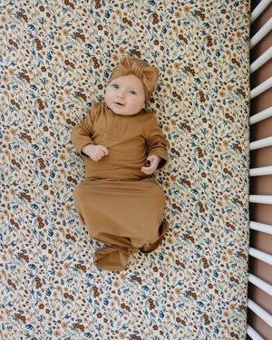 Mustard Knot Gown | Bamboo  | Baby Essentials