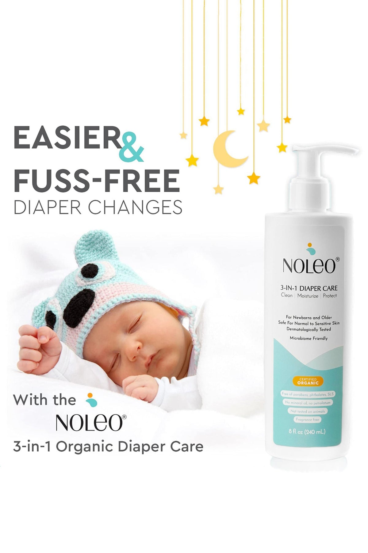 NOLEO 3-IN-1 - Diaper Rash Cream - EWG Verified