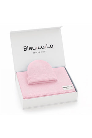 Luxe Collection Knit Baby Blanket + Hat Set with Gift Box | 100% Organic Cotton