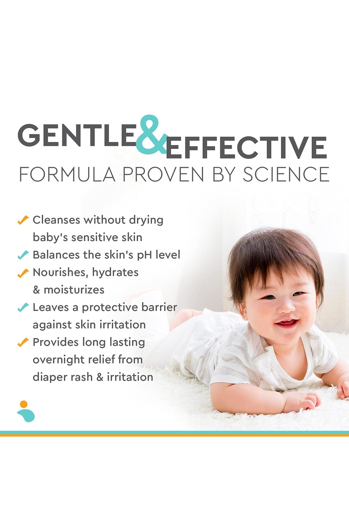 NOLEO 3-IN-1 - Diaper Rash Cream - EWG Verified -  24oz