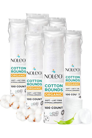 NOLEO Organic Cotton Rounds - Small 2"