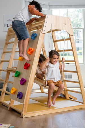 Magnolia - Wooden 7-in-1 Climber, Slide, Gym, Playset | Indoor |  New Zealand FSC-certified pinewood