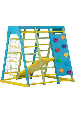 Magnolia - Wooden 7-in-1 Climber, Slide, Gym, Playset | Indoor |  New Zealand FSC-certified pinewood