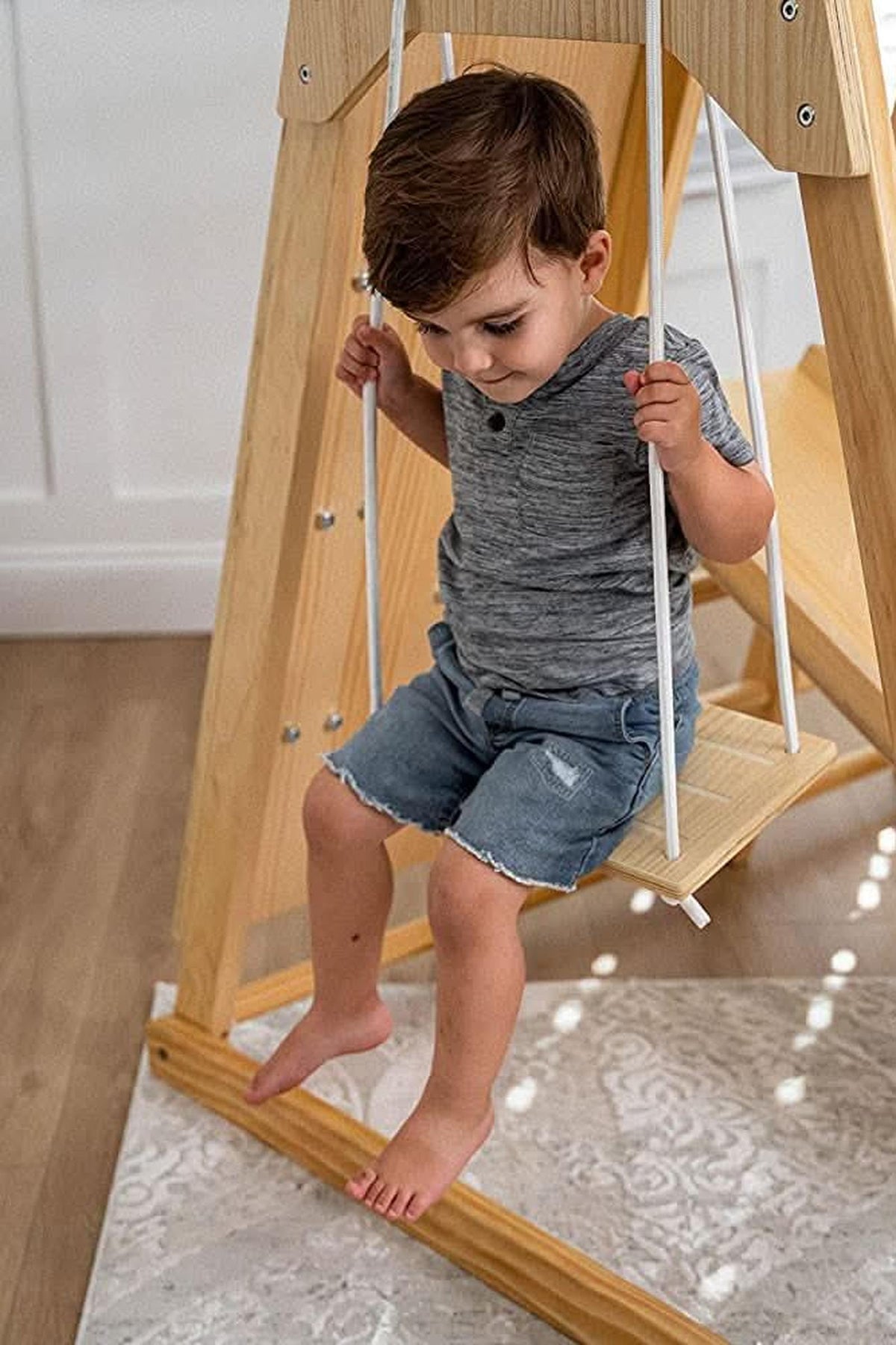 Magnolia - Wooden 7-in-1 Climber, Slide, Gym, Playset | Indoor |  New Zealand FSC-certified pinewood