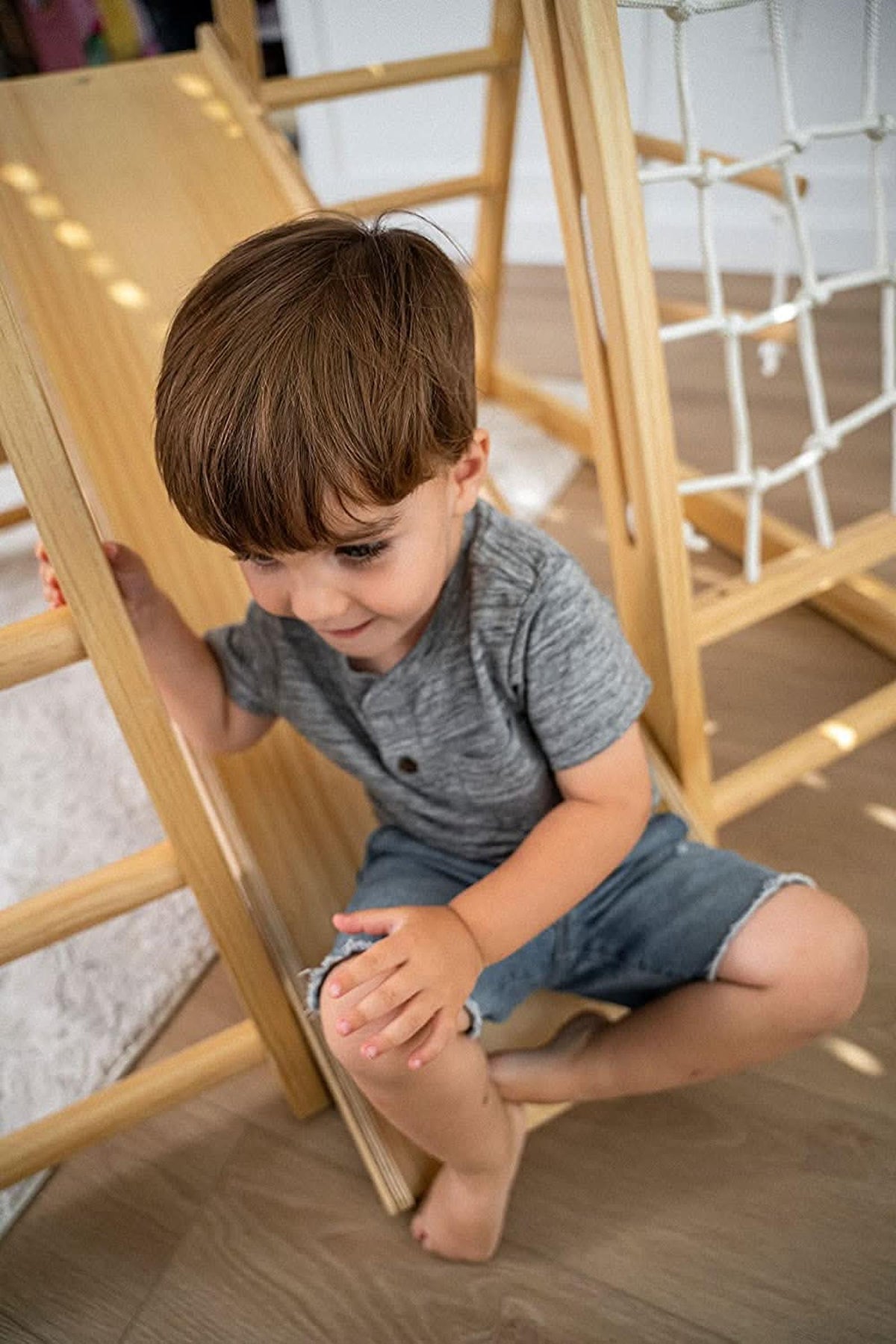 Magnolia - Wooden 7-in-1 Climber, Slide, Gym, Playset | Indoor |  New Zealand FSC-certified pinewood