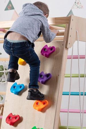 Magnolia - Wooden 7-in-1 Climber, Slide, Gym, Playset | Indoor |  New Zealand FSC-certified pinewood