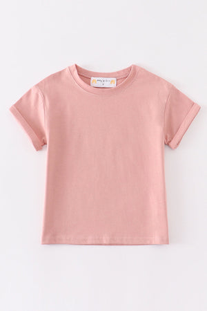 Kid's Soft Coral Cotton T-Shirt - 100% Cotton