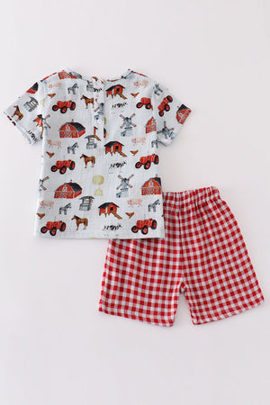 Baby & Toddler Country Muslin Boy Shorts Set | 100% Cotton