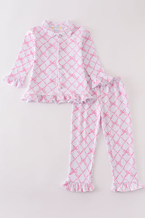 Evie's Pink Little Princes Pajama | 2 Piece Set