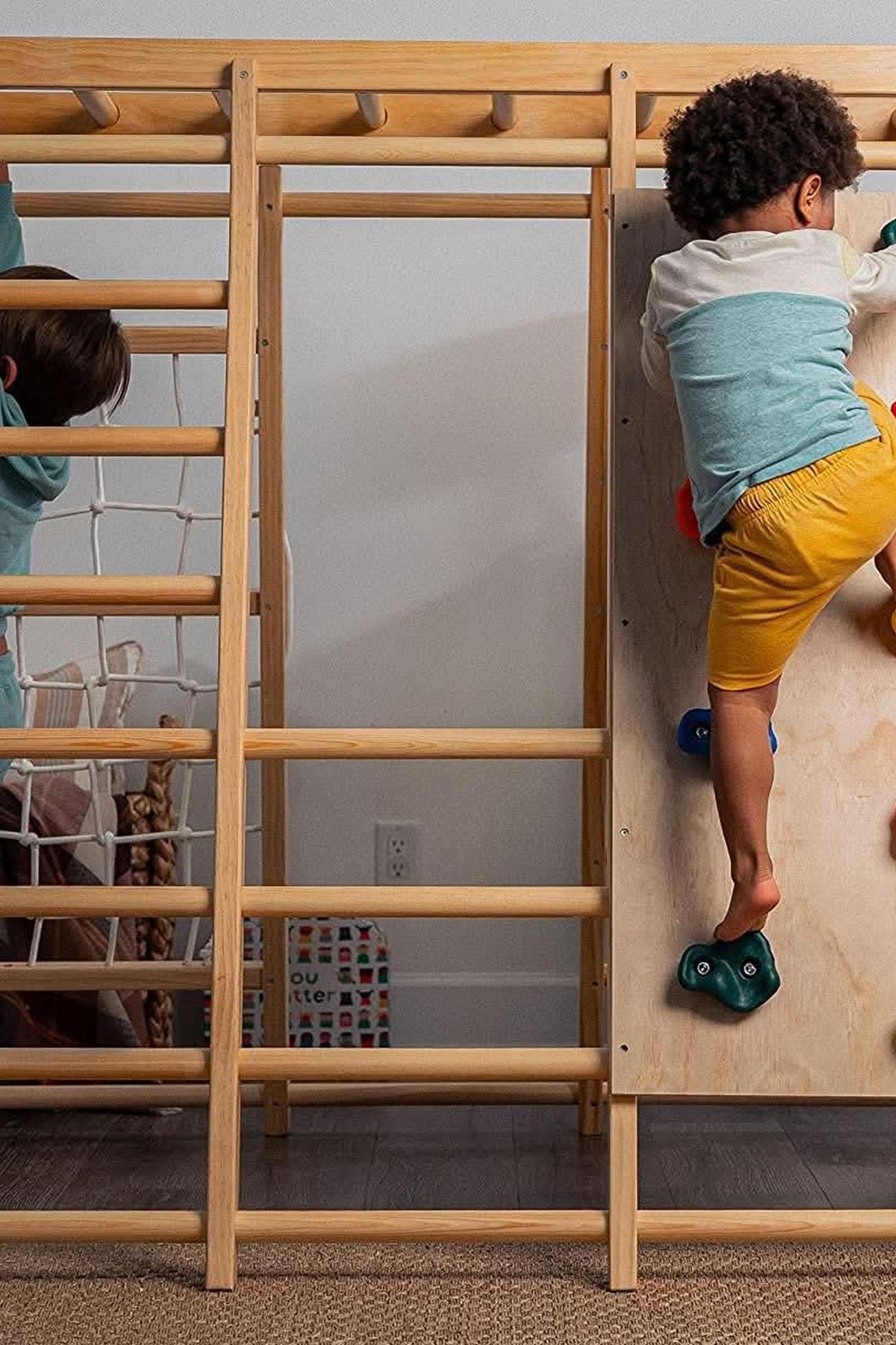 Magnolia - Wooden 7-in-1 Climber, Slide, Gym, Playset | Indoor |  New Zealand FSC-certified pinewood