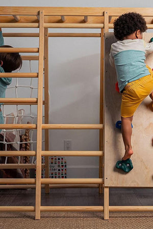 Magnolia - Wooden 7-in-1 Climber, Slide, Gym, Playset | Indoor |  New Zealand FSC-certified pinewood