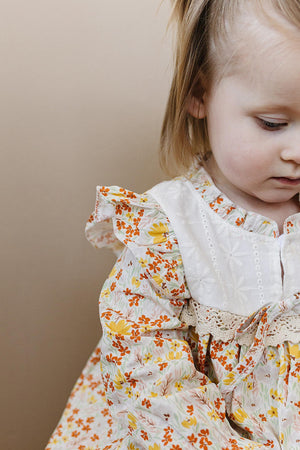 Baby Girl Honey Blossom Bloomer Set | Cotton
