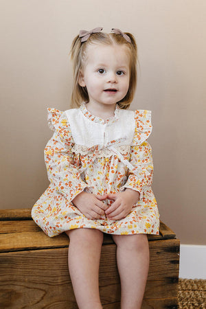 Baby Girl Honey Blossom Bloomer Set | Cotton