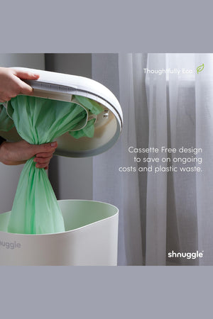 Changing Essentials Kit: Shnuggle Changing Mat + Diaper Pail + Better Bag Liners (90 Day Supply)