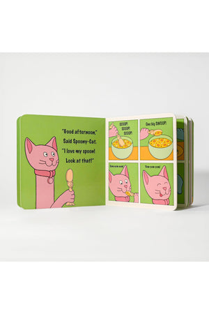 Spoon la la Toddler Spoon & Fork + Board Book Gift Set