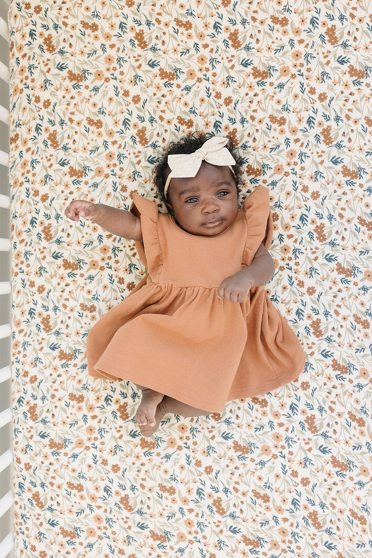 Harvest Floral Muslin Crib Sheet | 100% Cotton | Baby Essentials