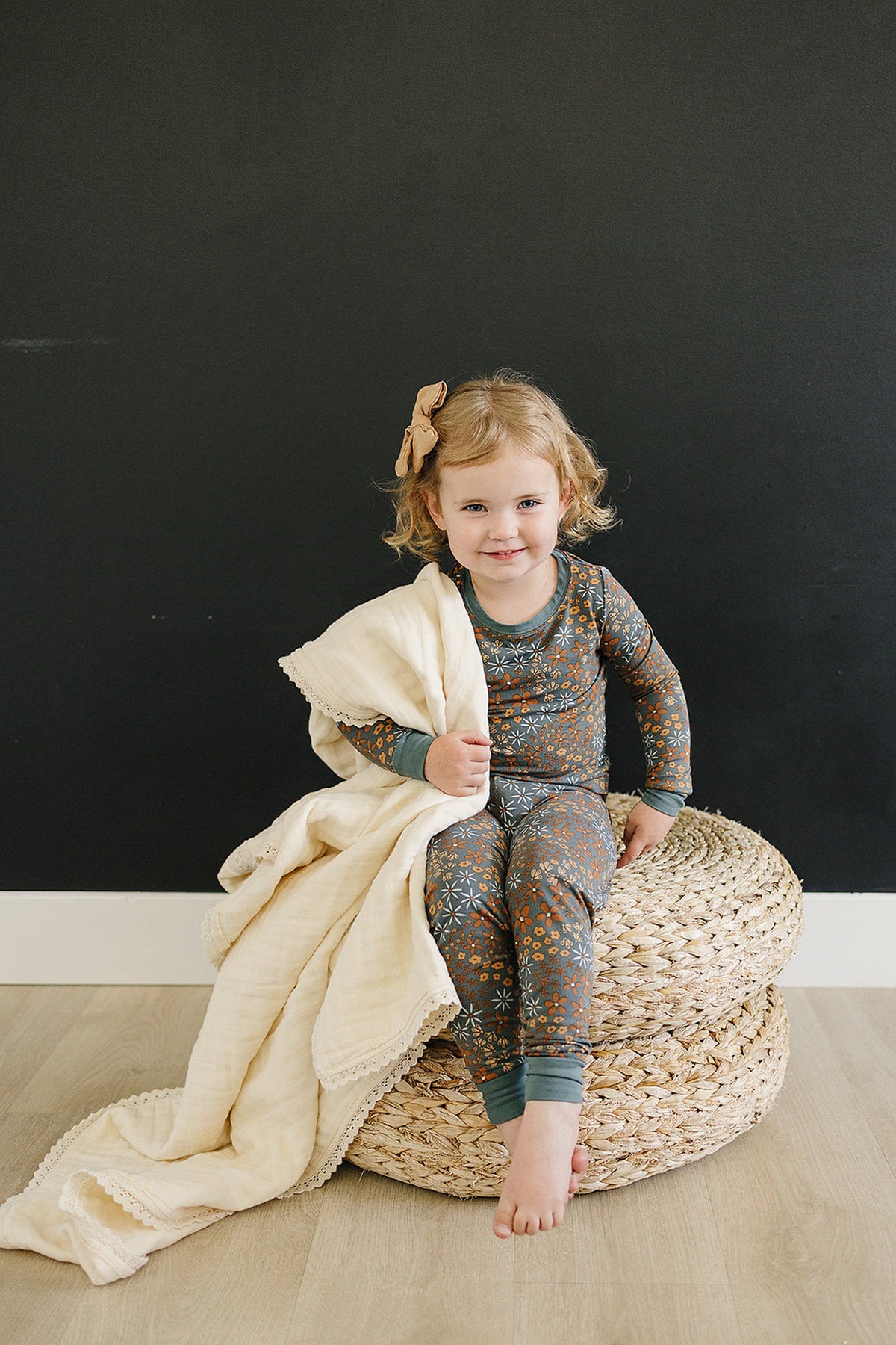 Cream Lace Muslin Crib Quilt  | 100% Cotton | Baby Essentials