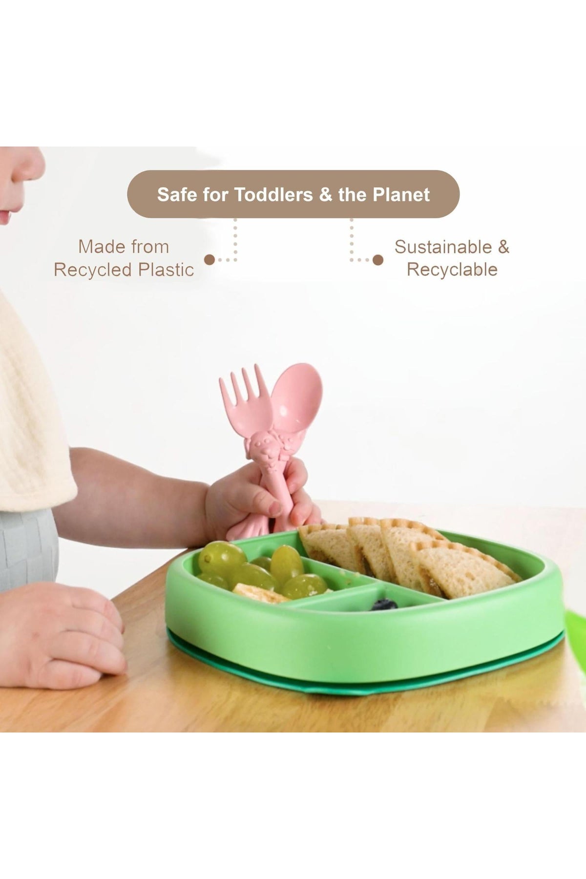 Spoon la la Toddler Spoon & Fork + Board Book Gift Set