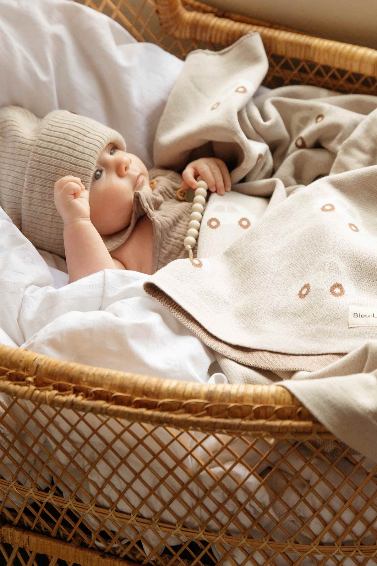 Knit Car Luxury Swaddle Blanket | 100% OEKO Tex Pima Cotton