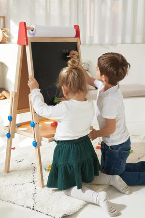 Tiny Land® 3-in-1 Art Easel & Paper Roll Set
