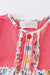 Bella's pink dot floral tunic girl top