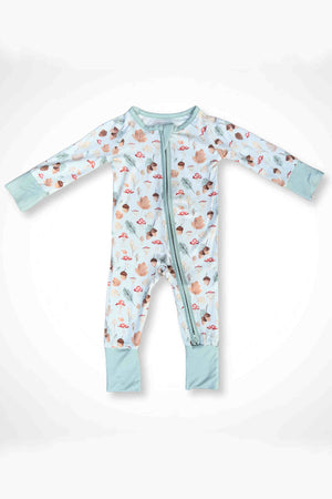 Fall Woodland Baby Pajama | Bamboo | Baby Essentials | Gender Neutral