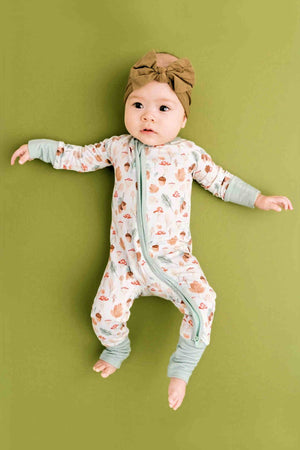 Fall Woodland Baby Pajama | Bamboo | Baby Essentials | Gender Neutral