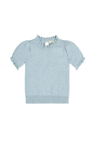 Hope & Henry Organic Cotton Puff Sleeve Sweater - Baby