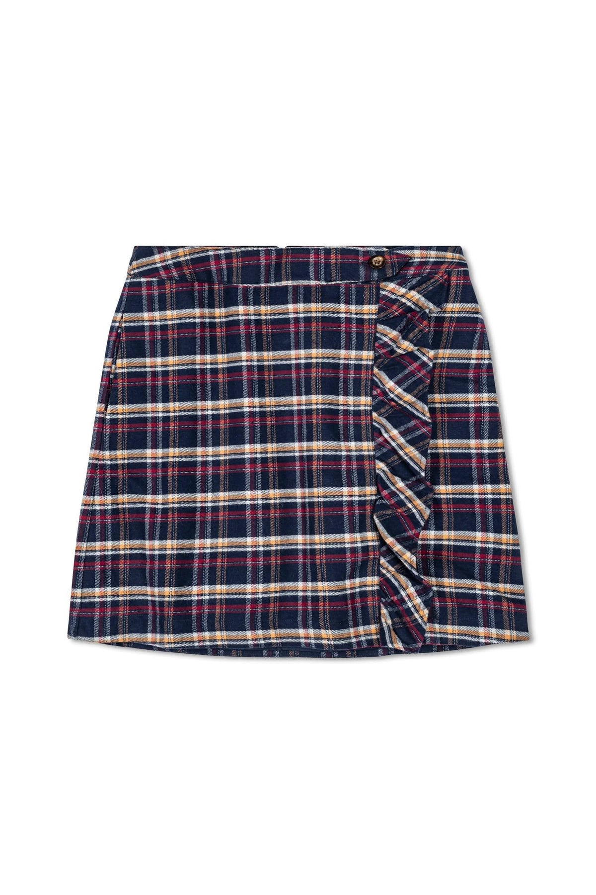 Hope & Henry Organic Cotton Flannel Ruffle Skirt