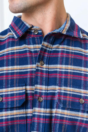 Organic Cotton Flannel Double Pocket Shirt