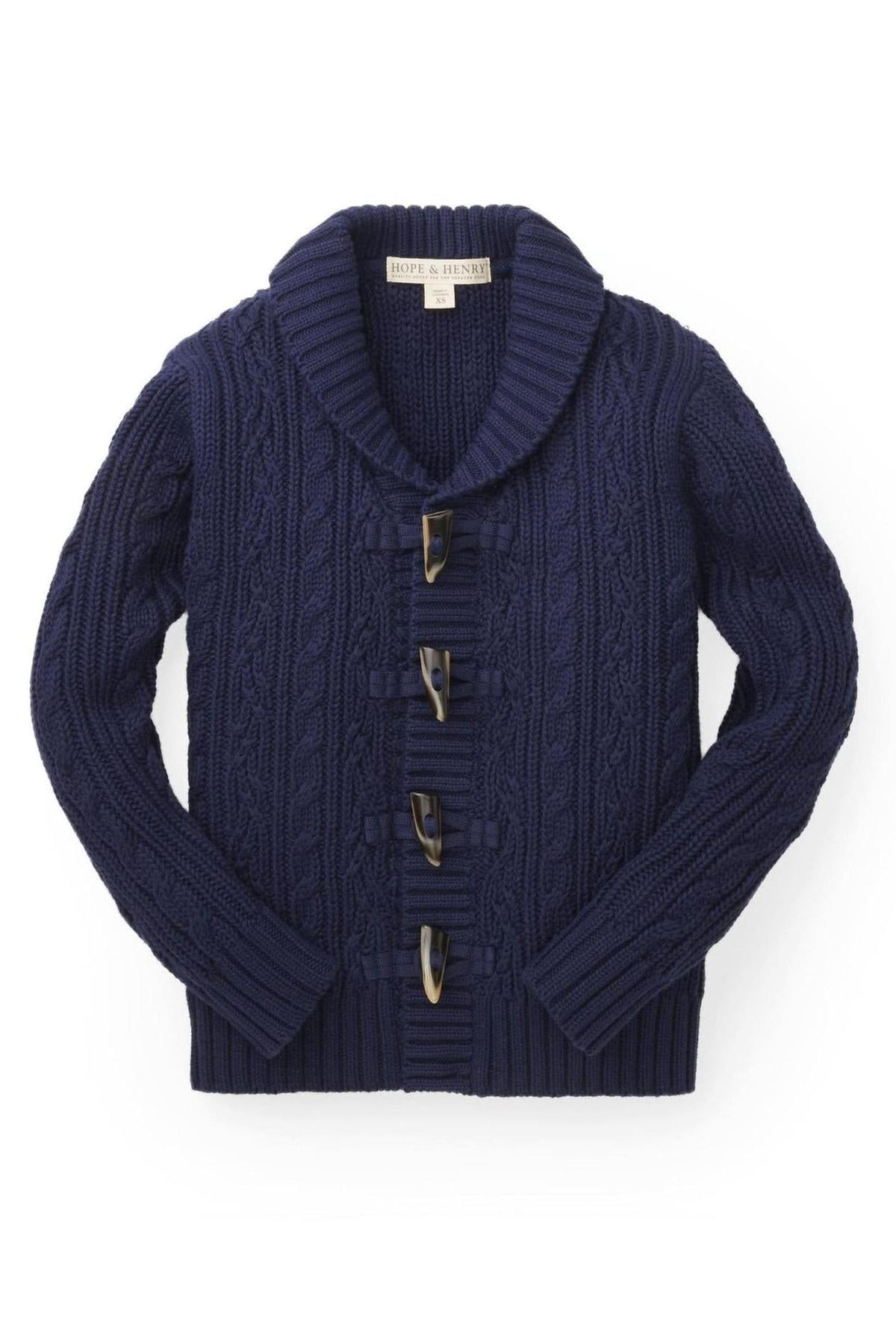 Hope & Henry Shawl Collar Cardigan | 100% Organic Cotton