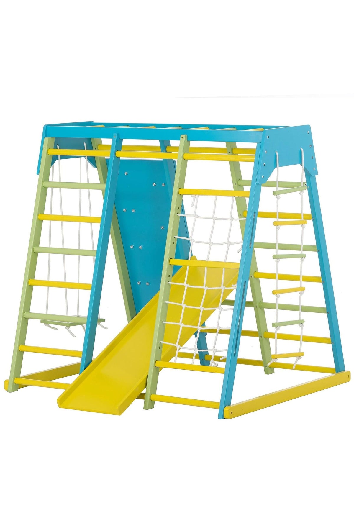 Magnolia - Wooden 7-in-1 Climber, Slide, Gym, Playset | Indoor |  New Zealand FSC-certified pinewood