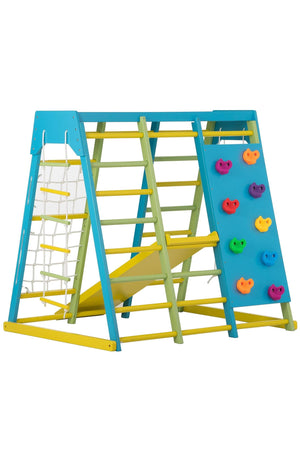 Magnolia - Wooden 7-in-1 Climber, Slide, Gym, Playset | Indoor |  New Zealand FSC-certified pinewood