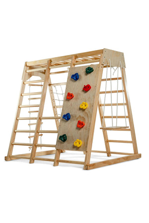 Magnolia - Wooden 7-in-1 Climber, Slide, Gym, Playset | Indoor |  New Zealand FSC-certified pinewood