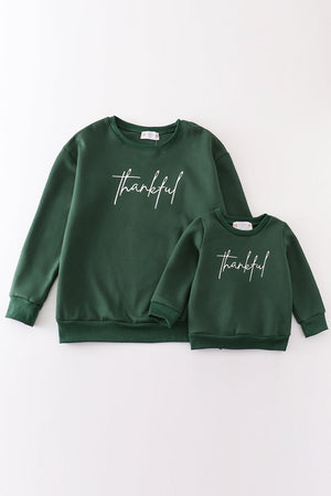 Mom & Me Forest Thankful Long-Sleeve Sweatshirt